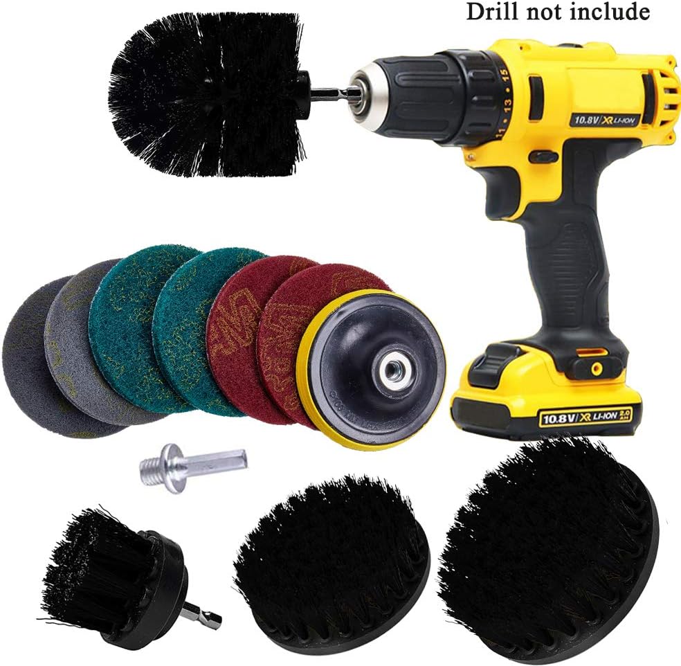 Drill Brush & Scrub Pads, Power Drill Scrub Brush