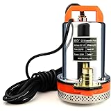 BACOENG 12V DC Farm & Ranch Solar Water Pump Submersible Well Pump 20FT Lift