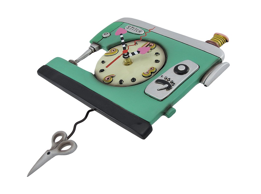 Allen Designs Stitch Sewing Machine Clock eBay