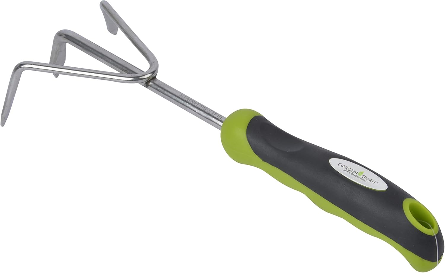 Garden Guru Hand Cultivator - Stainless Steel Hand Rake Soil Tiller with Ergonomic Handle, Great for Gardening, Cultivating, Loosening and Weeding : Garden & Outdoor