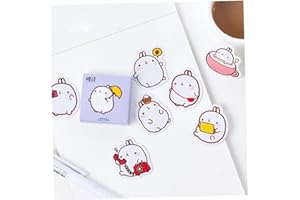 Cute Molang Mini Decorative Stickers Scrapbooking Diary Album Stick Label Decor Student Supply Convenient and clever