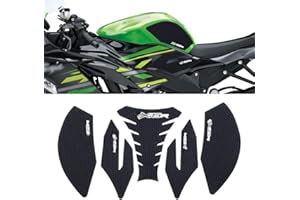 VORILES for Ninja ZX6R ZX 6R ZX-636 Ninja zx6r zx636 2013-2023 2024 2025 Side Decals Motorcycle Anti Slip Tank Pad Stickers ZX6R Accessories zx6r Tank pad Tank Grip Tank Stickers（Black）