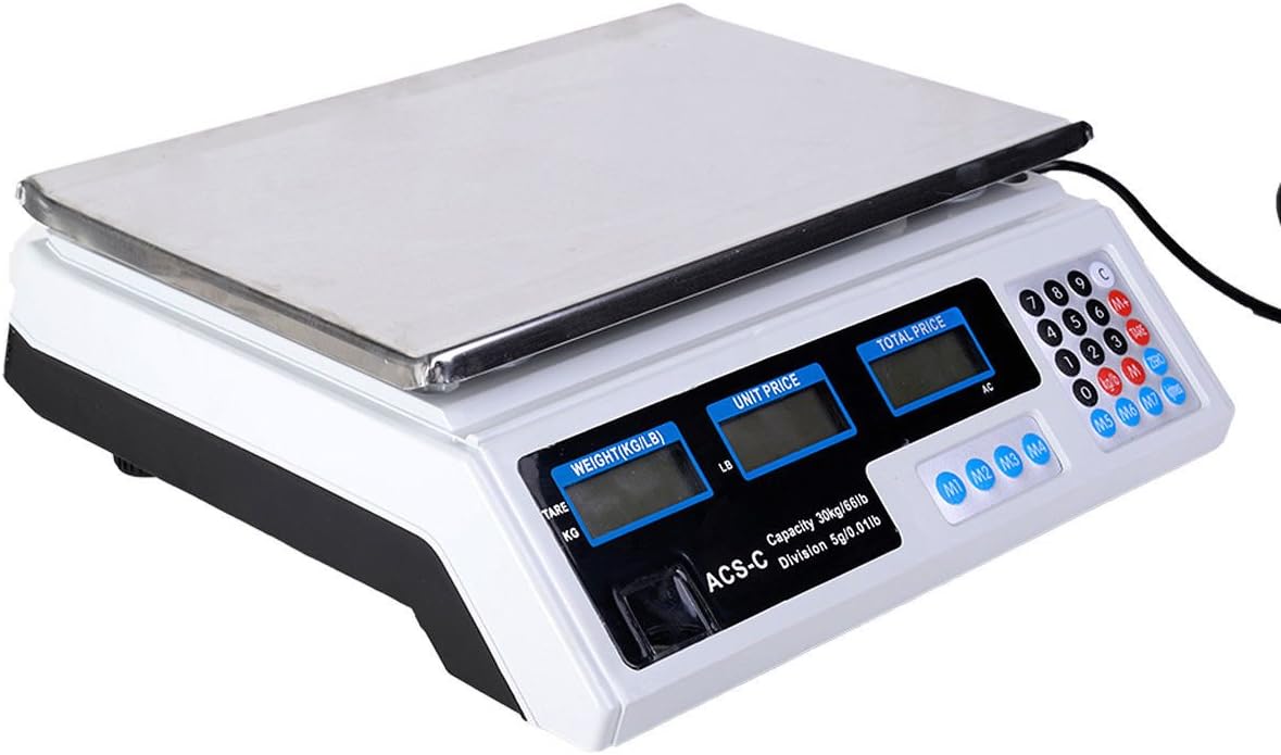 Super buy 66 LB Digital Scale Price Computing Deli Food Produce Electronic Counting Weight ...