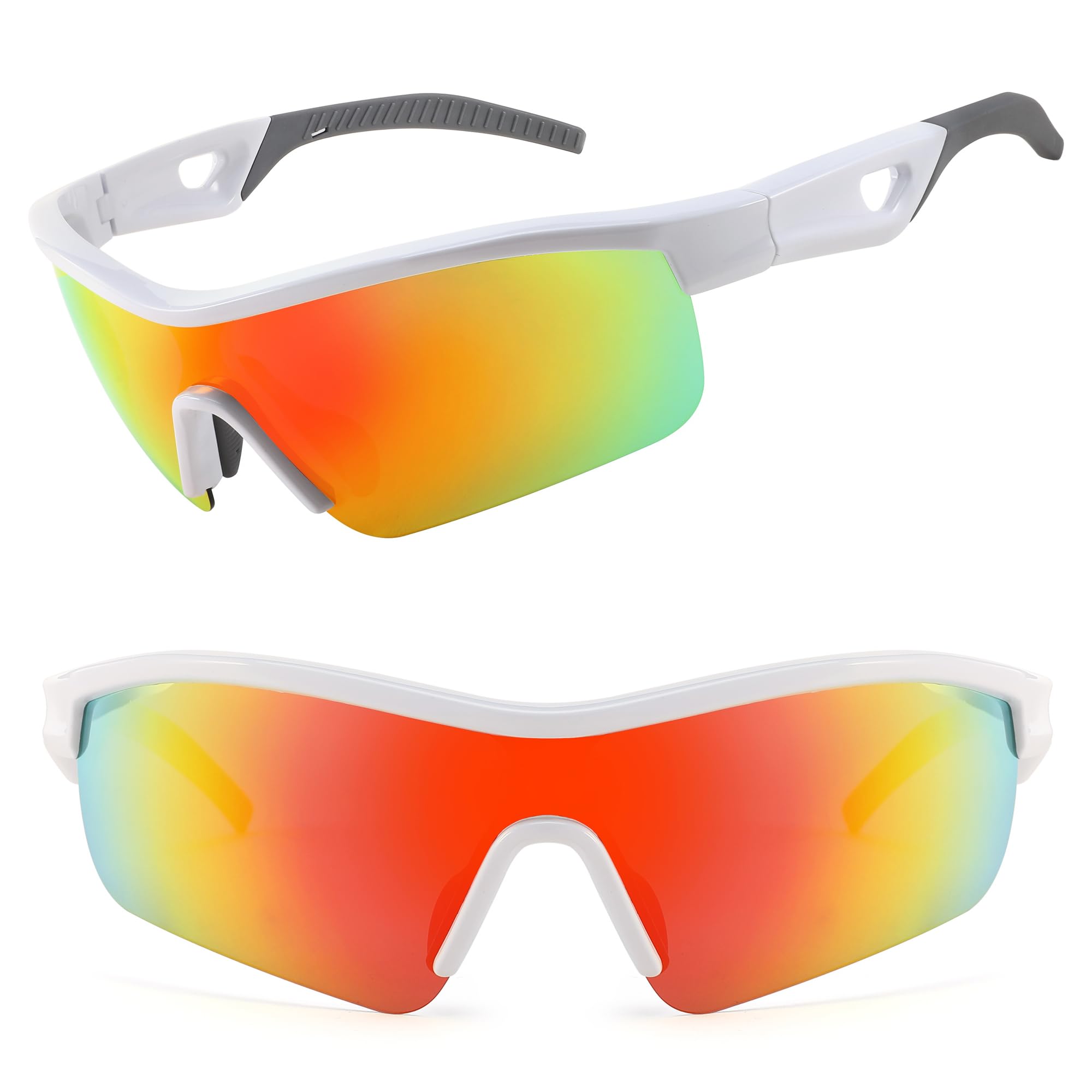 FEISEDY Sports Glasses for Men Women, Polarised Sunglasses with Cycling Running Golf UV400 Protection B2372