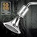 Al-Mg Metal Shower Filter with 10-Stage Replaceable Filter Cartridge, Shower Water Filter Removes Chlorine, Heavy Metals, Impurities and Absorbs Bad Smells, Work with Any Shower Head & Handheld Shower
