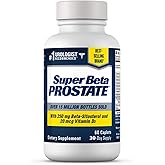 SUPER BETA PROSTATE Support Supplement for Men's Health - Reduce Bathroom Trips, Promote Sleep, Better Bladder Emptying & Healthy Prostate, Beta Sitosterol - 60 Count (Pack of 1)