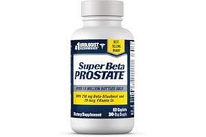 SUPER BETA PROSTATE Support Supplement for Men's Health - Reduce Bathroom Trips, Promote Sleep, Better Bladder Emptying & Healthy Prostate, Beta Sitosterol - 60 Count (Pack of 1)