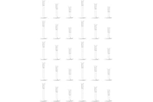 Lcolyoli 30PCS 16G Clear Push Top Piercing Retainers 2mm Flat & Ball Top Bioflex Lip Rings Labret Retainer for Women Men 6-10mm Bar Length