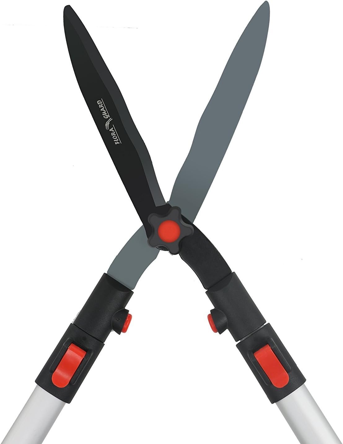 FLORA GUARD 26 Inch Professional Extensible Hedge Shears with 9 Inch Blade : Garden & Outdoor