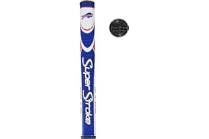 SUPER STROKE SuperStroke NFL Golf Club Grip, Standard Size, Black, Rubber, Textured