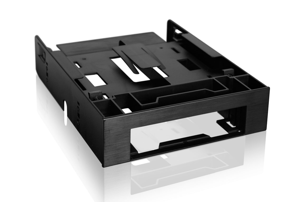 Icy Dock FLEX-FIT Trio 3.5-5.25 inch Front Bay Conversion Kit with Additional 2x 2.5 inch HDD/SSD Bay, BPSCS27273-MB343SP