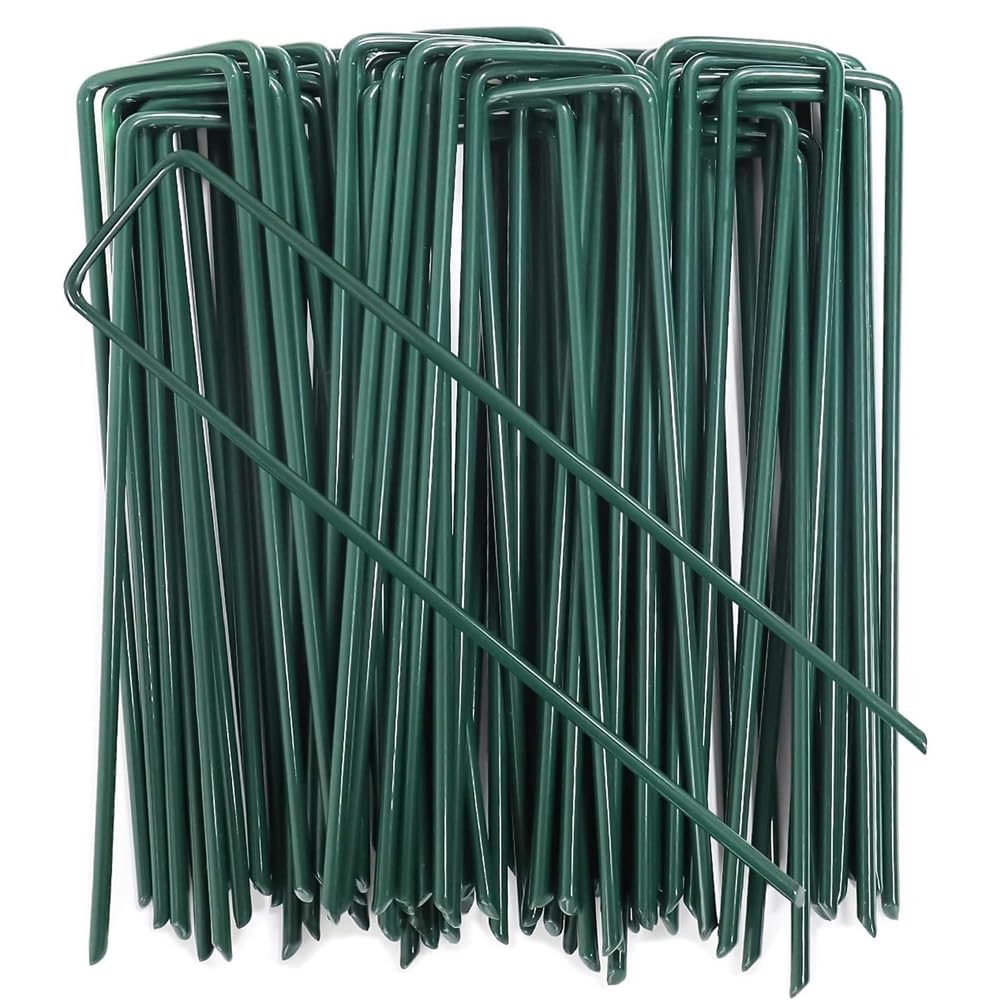 100 x Green Fixing Staples for Artificial CESPED