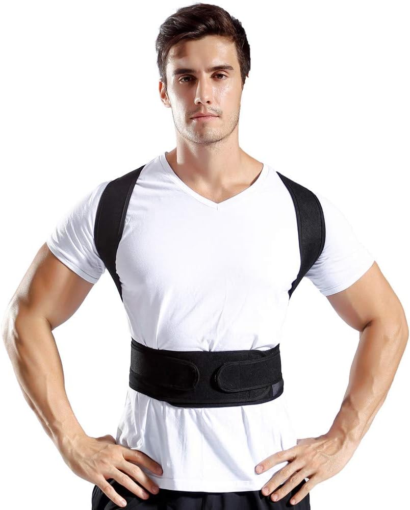 Gessppo Posture Corrector Back Brace Posture Correction Back Health Orthopedic Support Band Correct Rectify Posture Beauty Corset Back Belt for Women, Men & Kids-Medium