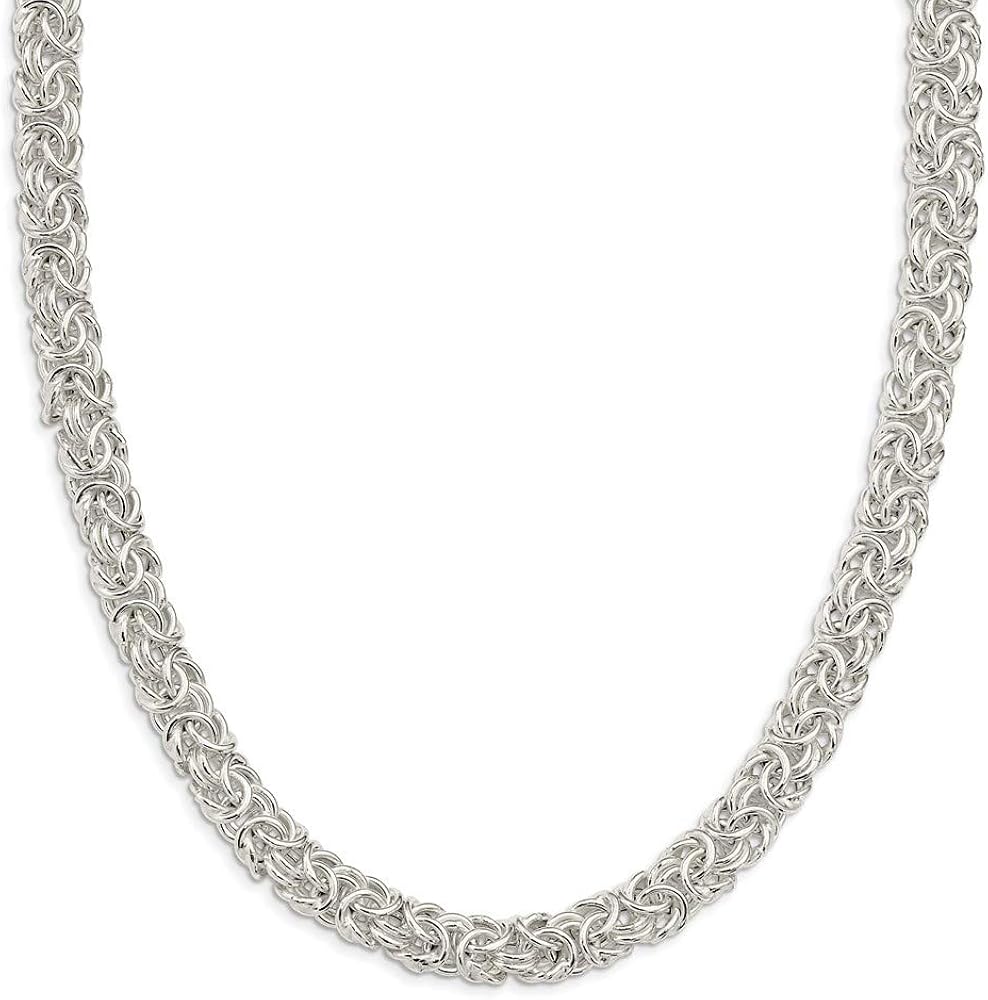 Ryan Jonathan Fine Jewelry Sterling Silver Byzantine Link Necklace, 20