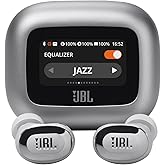 JBL Live Buds 3 - True Wireless Noise-Cancelling Bud-Type Earbuds, 40Hrs Total Playback, Wireless Charging, 6 Mics for Perfect Calls, Multi-Point Connection, IP55 Waterproof and dustproof (Silver)