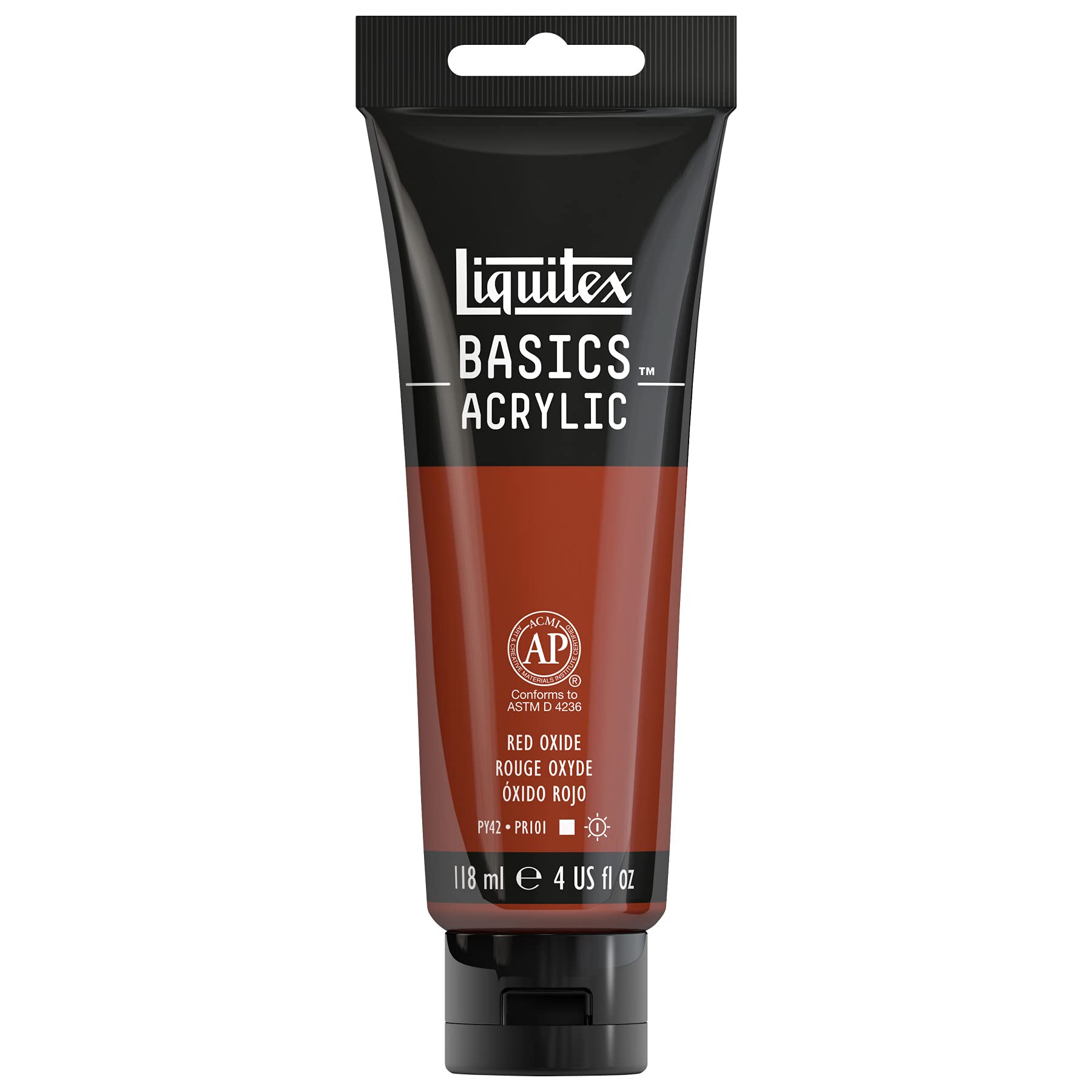 Liquitex LQX BASICS ACRYLIC COLOUR 118ML TBE RED OXIDE
