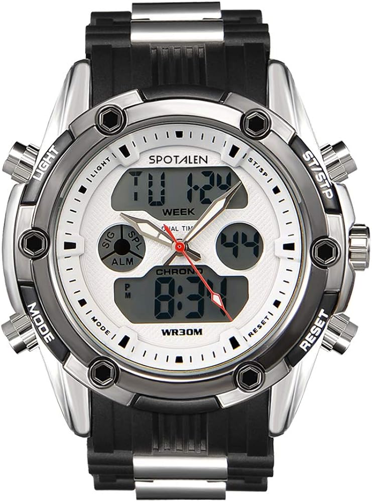 analog watch with backlight