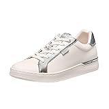 COACH Women's Lowline Sneaker, Chalk/Silver, 10
