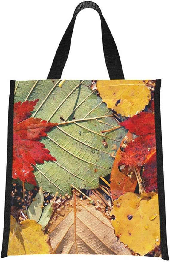 Bolsa de almacenamiento más fresca Hojas de colores otoñales Bolsa de