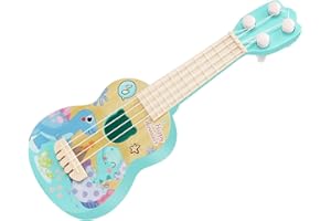 Generic Mini guitare à 4 cordes, ukulélé en plastique à ton équilibré pour tout-petit, jouet éducatif pour la maison pour enf