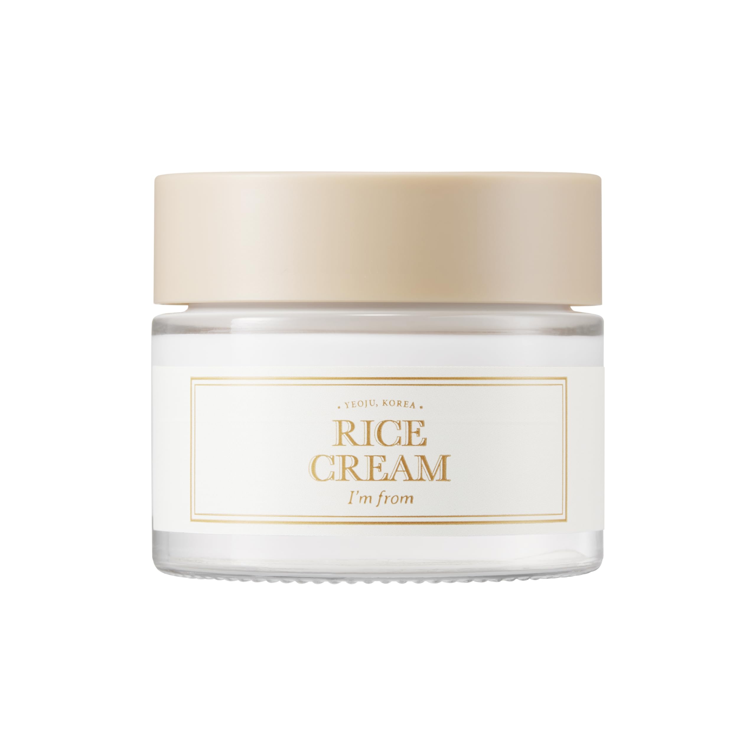 I'm from Rice Cream 1.69 Ounce, 41% Rice Bran Essence with Ceramide, Glowing Look, Improves Moisture Skin Barrier, Nourishes Deeply, Soothing to Even Out Skin Tone, Valentine's Gift