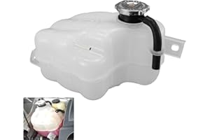 PPNZQAUT 603-453 Engine Coolant Reservoir Tank with Cap & Tubing Compatible with 2009 - 2010 Dodge Journey L4 2.4L, V6 3.5L | 2011 - 2019 Dodge Journey V6 3.6L, Overflow Tank Replaces# 5058456AE