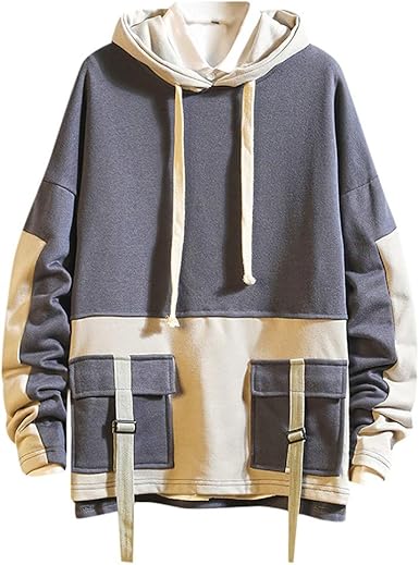 Amazon Sumoi パーカー メンズ トパーカーコーデ 韓国 レーナー Tシャツ 無地 長袖 レター フード付き 軽い 柔らかい おしゃれ 秋 ゆったり 大きいサイズ シルエット 秋冬 ネービー Xxxl トレーナー パーカー 通販