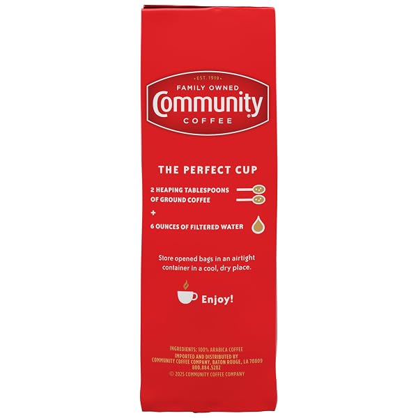 COMMUNITY COFFEE SIGNATURE BLEND DARK ROAST GROUND COFFEE, VACUUM PACKED 16 OUNCE BAG (PACK OF 1)