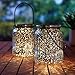 Solar Mercury Glass Jars 2 Pack Outdoor Table Lamps (Silver)