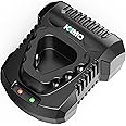 KIMO 12V Battery Charger for KIMO 12-Volt Cordless Power Tools Lithium-Ion Battery, 1-Hour Fast Charging with Smart LED Indicators, 4 Safety Protections