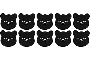 SENECESLI Laundry Dog Hair Remover Efficient Black Bear Shaped for Clothes, Soft Sponge Reusable Washer Hair Catcher Most Sce