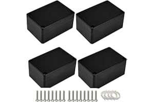 4 Pcs Project Boxes,IP65 Waterproof Dustproof Junction Boxes,ABS Junction Boxes,Electrical Enclosure for Electronics Outdoor 