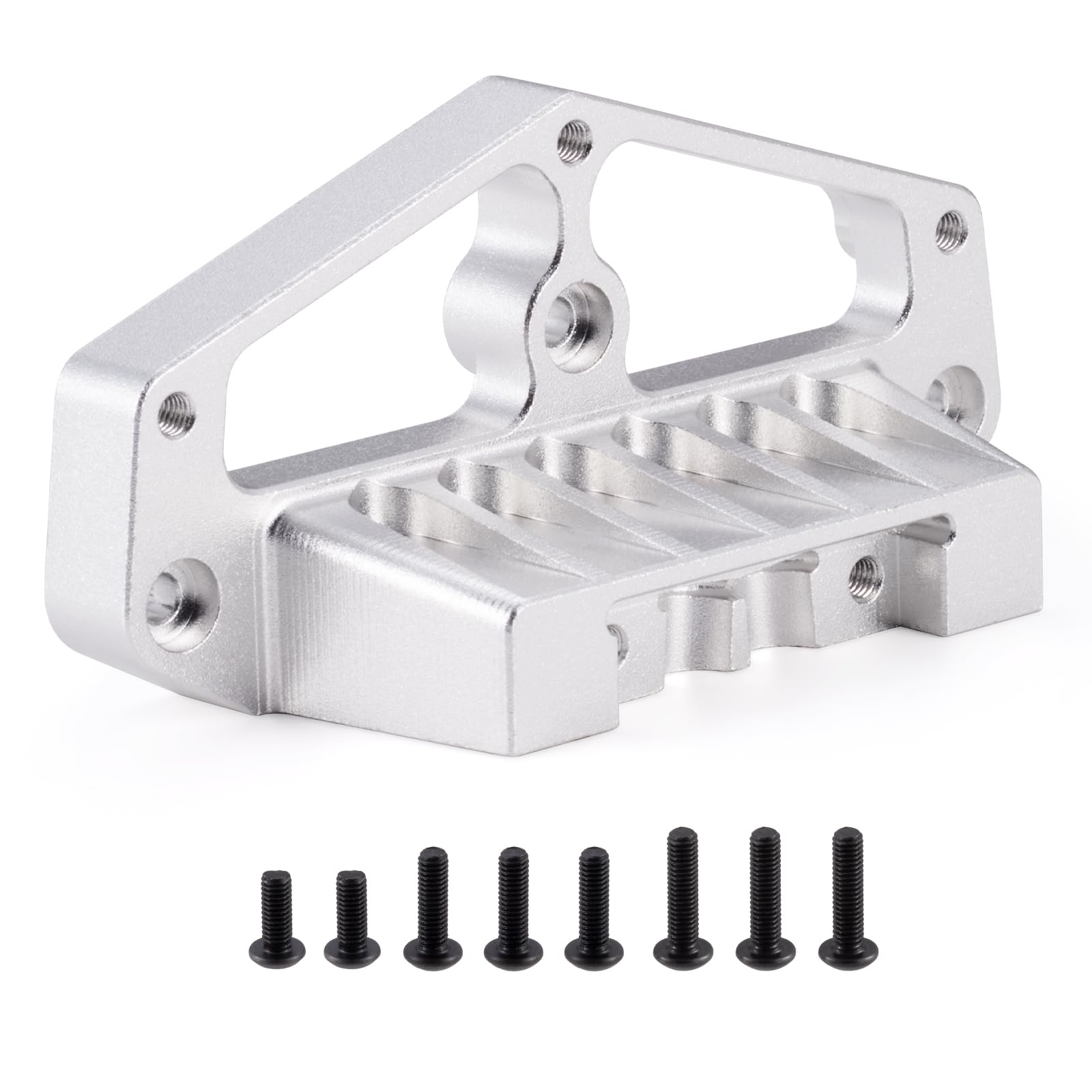 AXspeed Aluminium Front Lower Arm Mount Stabilizer Upgrade for 1:12 Tamiya Lunch Box RC Truck(Silver)