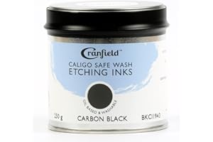Cranfield Caligo, Safe Wash Etching Ink, 250gm Tin, Carbon Black, BKCI1943