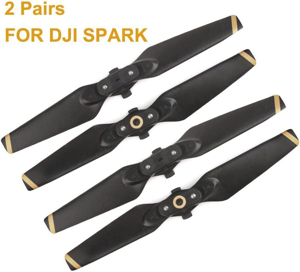 Tamlltide Dji Spark 2 Pairs Propellers Quick Release Props Foldable Propellers 4 Pieces Accessories Replacement for your Dji Spark Drone