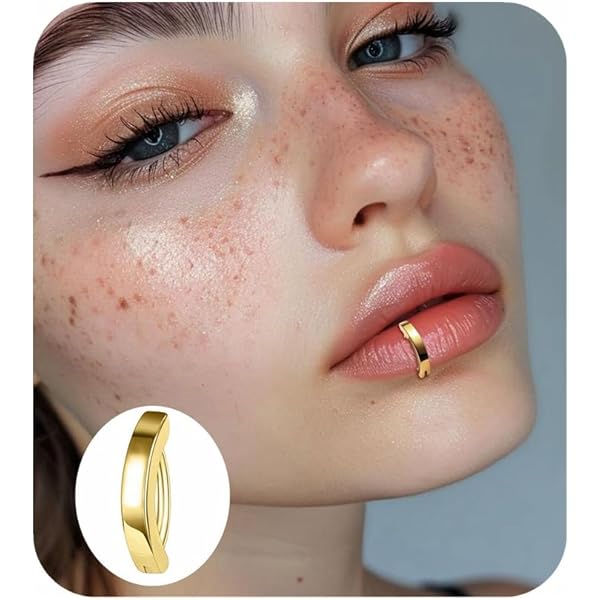 【sina】Picollet K18 Gold 16G Labret sina】Picollet K18 Gold 16G Labret 18G/16G Tiny Snake Labret