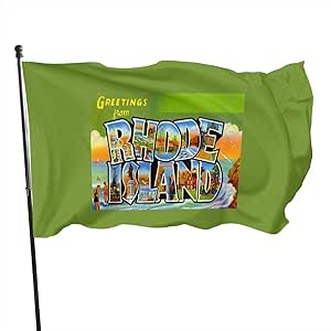 Genérico Brands Rhode Island Ri - Banderines con letras grandes, estilo