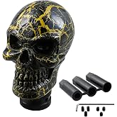 Bashineng Skull Shifter Knob Gear Shift Stick Handle Transmissions Shifting Lever Fit Most Manual Automatic Car Truck SUV (Black Pattern)