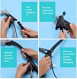 Hggzeg 5M Spiral Wrap Cable Tube 10mm Black - Flexible Cord Protector Wire view 3