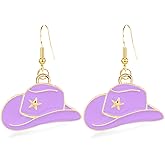 Vavhoo Boot Hat Western Earrings for Women Cowboy Hat Boho Dangle Earrings for Ladies