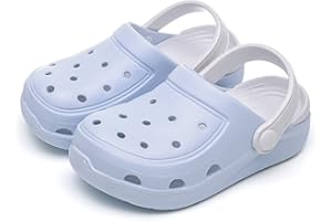 MEMON Baby Boys Girls Clogs Slippers Toddler Slip On Lightweight Sandals Shockproof Girls Summer Pool Beach Shoe