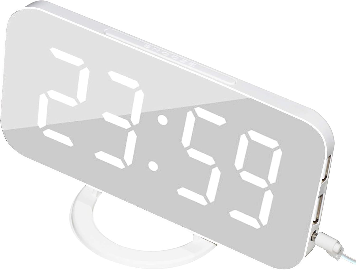 Quazilli Alarm Clock Digital Clock Bedside Mains Powered LED Clock with