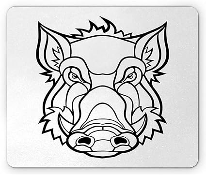 Elist 25x30cm Tapis De Souris Razorback Dessin Non Dessine De Contour De Dessin D Illustration De Tete De Porc De Sanglier Amazon Fr Informatique Elist 25x30cm Tapis De Souris Razorback Dessin Non Dessine De Contour De Dessin D Illustration De Tete De Porc De Sanglier Amazon Fr Informatique