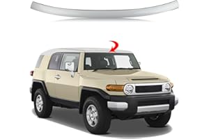 DOLKSN Front Windshield Molding w/Side Clips Upper Top Windshield Reveal Molding Fit for 2007 2008 2009 2010 2011 2012 2013 2014 Toyota FJ Cruiser White 75503-35060-A0 75503-35010
