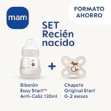 MAM Anti-Colic Bottle Start Pacifier 130 ml SkinSoft 0+ A112 1 Pack view 2