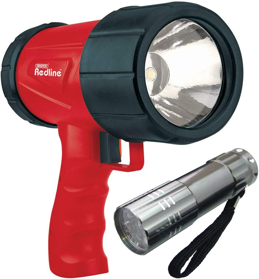 Draper 1 Watt LED Rechargeable Hand Torch Spot Light 80928 + AC Charger