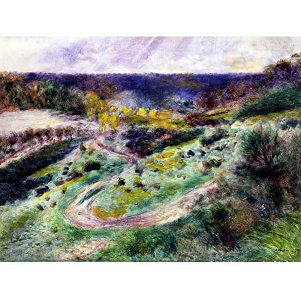 Renoir Road At Wargemont Art Print Canvas Premium Wall Decor Poster Mural