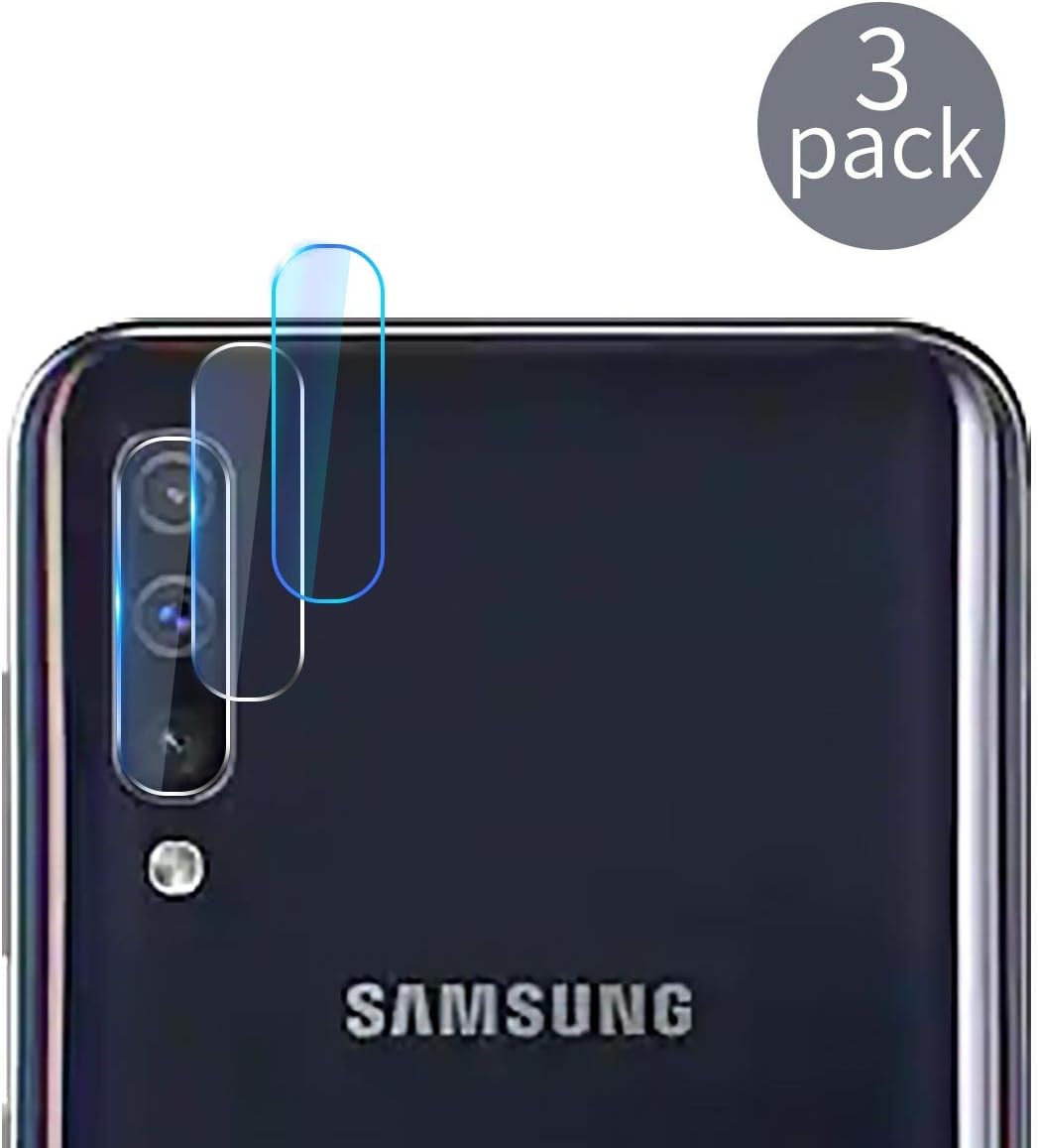 Rancase Compatible Galaxy A50 Camera Lens Protector,[3 Pack] Transparent Clear Thin Camera Tempered High Definition Camera Lens Protector for Samsung Galaxy A50,Clear