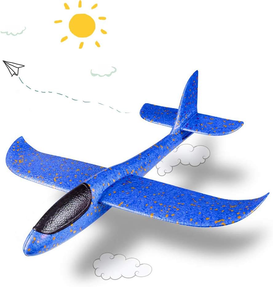 TOY4KIDSUS Foam Airplane Hand Throw Aircraft for Boys & Girls-Outdoor Toy or Gift