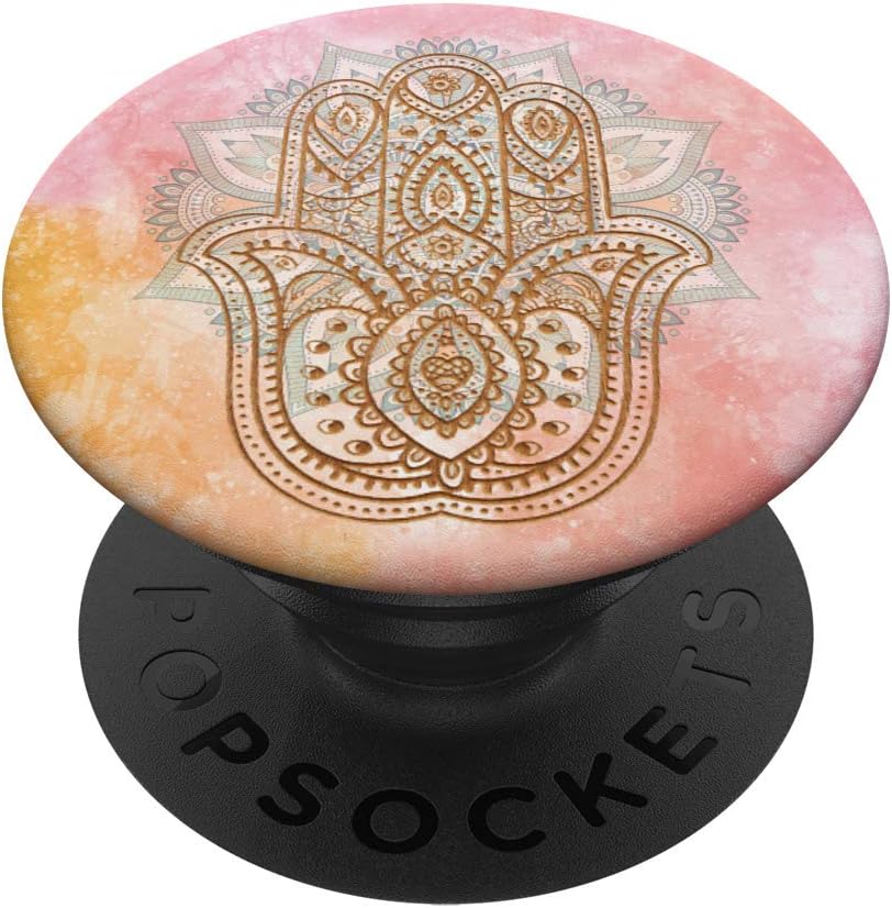 Spiritual Hamsa Hand Pop Socket - Yoga PopSockets PopGrip: Swappable Grip for Phones & Tablets